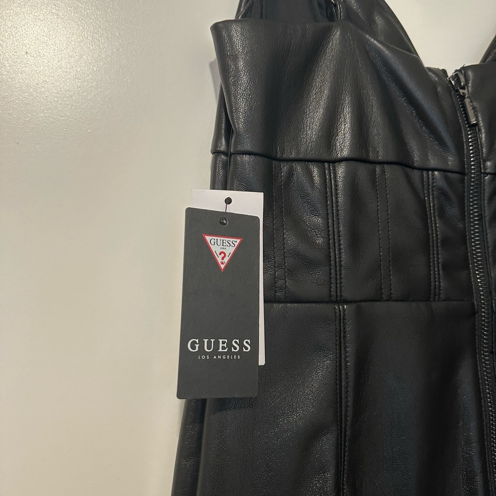 NWT Guess Women’s Faux Leather Dress - Picture 4 of 5
